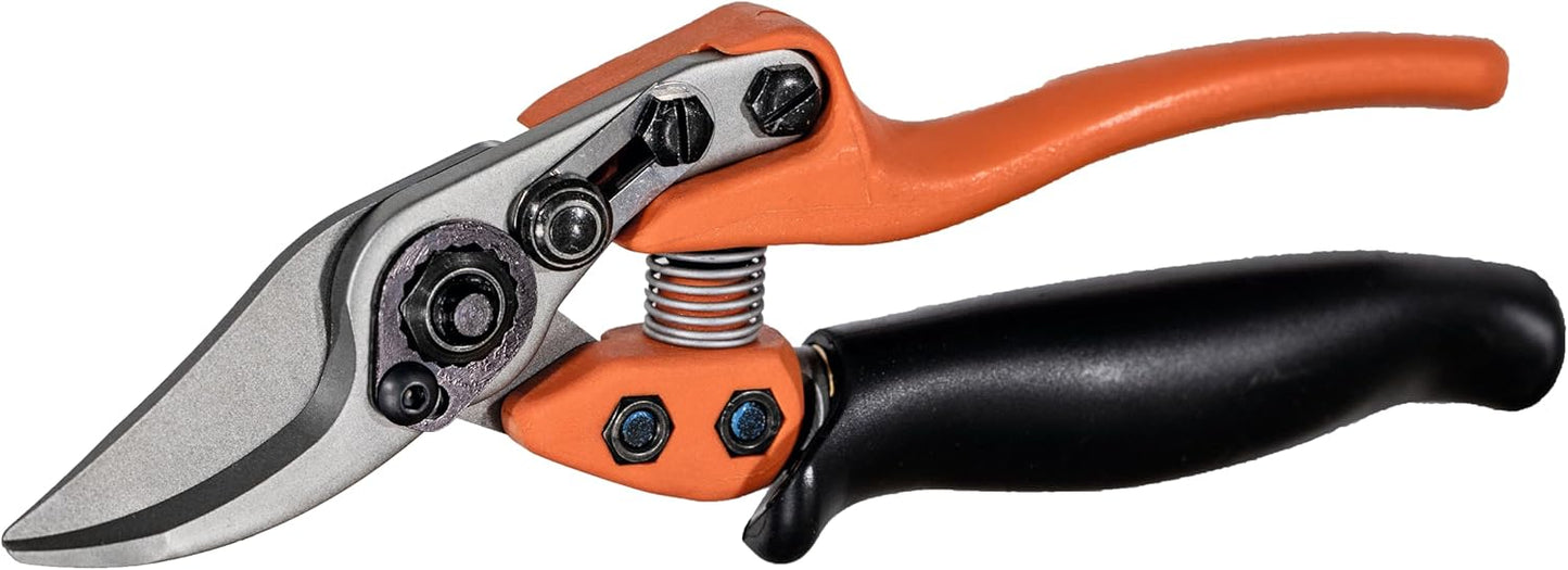 Original LÖWE 12 Bypass Secateurs 12.109 with Short Precision Cutting Head - Lightweight Right-Handed Rose Scissors for Medium to Large Hands Ideal for Precise Cutting of Plants Roses