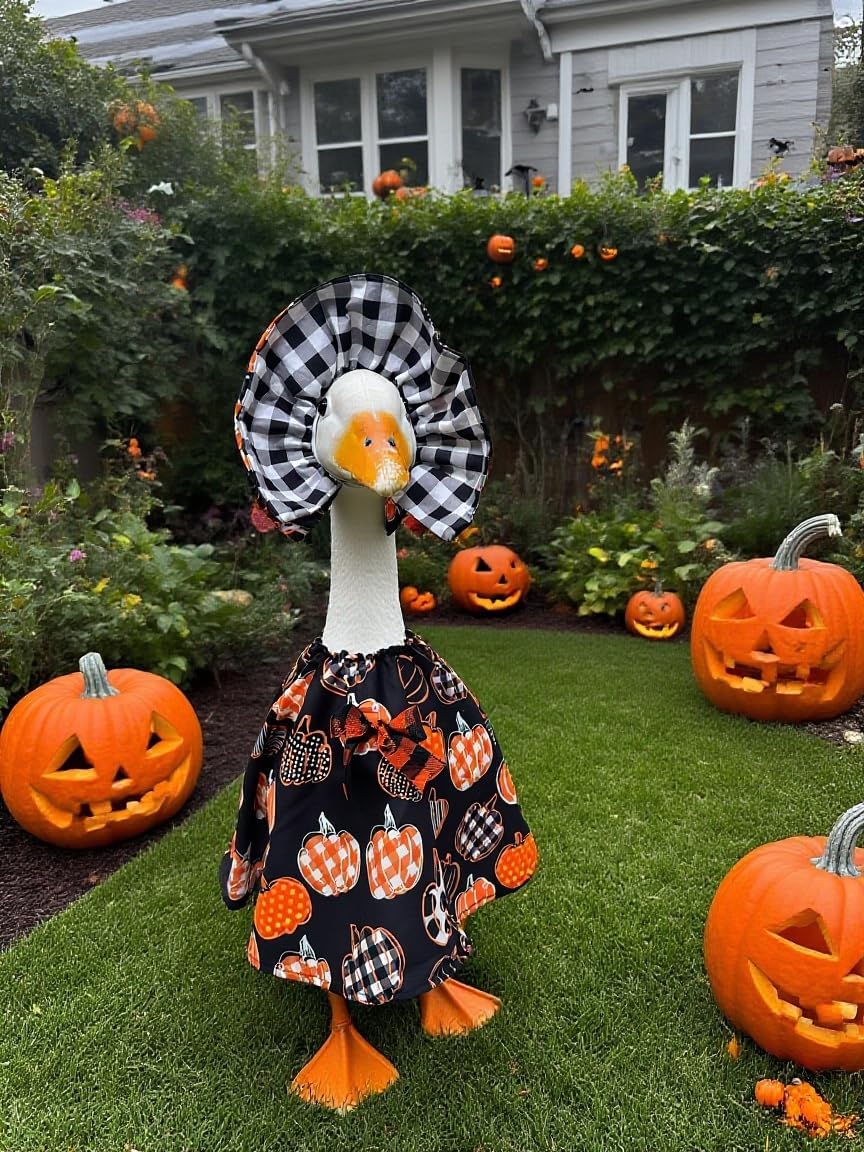 YLYGJGL Halloween Porch Goose Costume Set - 23 Inch White Goose Decor, Carnival Easter Party Outdoor Decoration