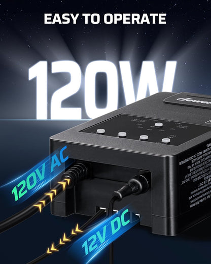 DEWENWILS 120W Low Voltage Landscape Transformer with Remote Control, 120V AC to 12V DC, Low Voltage Transformers with Photocell & Timer, Landscape Lighting Transformer for Garden Light Spotlight