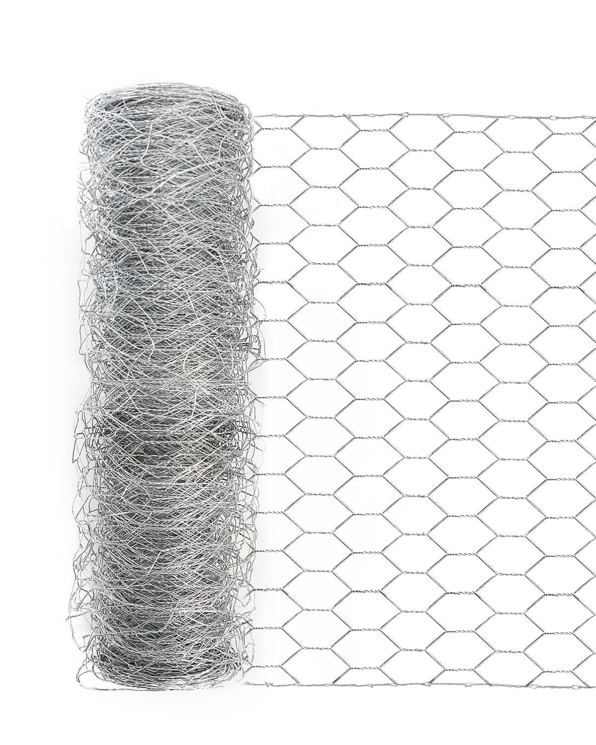 Garden Poultry Chicken Wire Netting - 57 '' × 150 ' Garden Fence Animal Barrier, Chicken Wire for Crafts, 1 inch Mesh Poultry Netting Fence, Pet/Rabbit/Chicken Wire Fencing