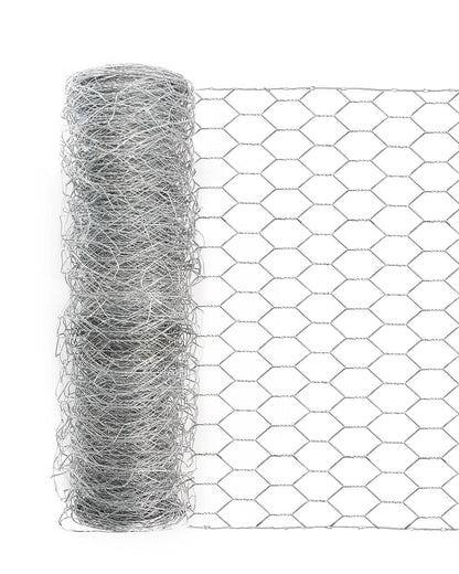 Garden Poultry Chicken Wire Netting - 57 '' × 150 ' Garden Fence Animal Barrier, Chicken Wire for Crafts, 1 inch Mesh Poultry Netting Fence, Pet/Rabbit/Chicken Wire Fencing