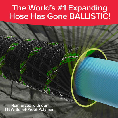 Pocket Hose Ballistic Double UV Edition 50 FT Expandable Garden Hose w/Pocket Pivot Swivel