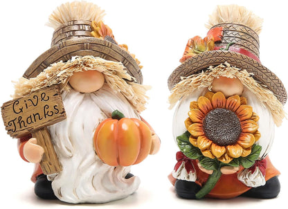 Hodao Fall Thanksgiving Scarecrow Gnomes Table Decorations for Home Creative Thanksgiving centerpieces for Tables Thanksgiving Gifts