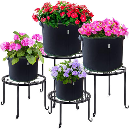 5-Pack 10 Gallon Grow Bags Heavy Duty 300G Thickened Nonwoven Fabric Pots Plant Grow Bags with Handles