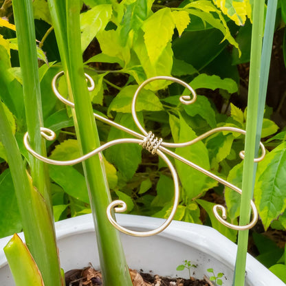 5PCS Monstera Plant Stem Support Stakes - 5.5 * 5.5IN Metal Supports for Monstera and Fishbone Cactus, Sturdy Frame, Easy Installation, Flexible Protection for Healthy Growth Indoors