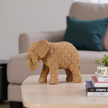 African Animal Elephant Statue Decor, Table Room Home Decoration, Modern Art Sculpture, Handmade Resin Animal Statue,Bohemian Decoration,Shelf Decoration