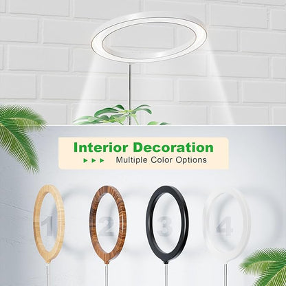 10" Grow Lights for Indoor Plants Full Spectrum, 160 LEDs Large Plant Light for Indoor Plants, Height Adjustable 11"-65" Growing Lamp with Auto On/Off Timer 3/9/12H, 9 Dimmable Brightness,White