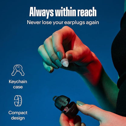 Alpine PartyPlug Concert Ear Plugs with 19dB Noise Reduction - Reusable Hearing Protection for