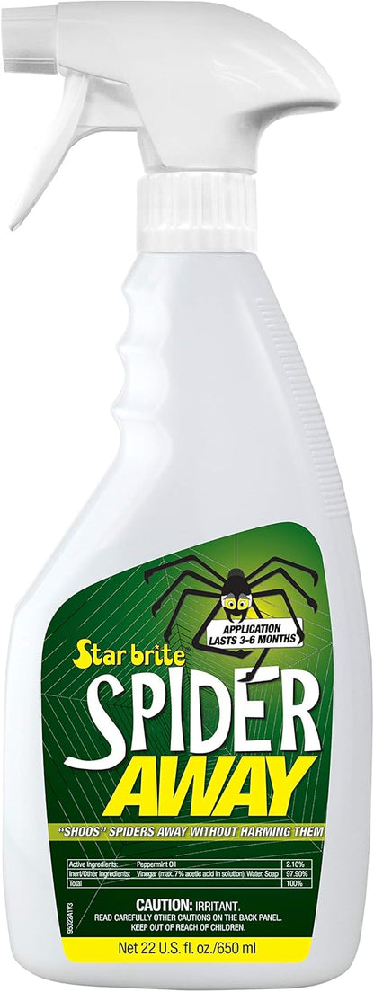 STAR BRITE Spider Away – Simply Chase Away Pesky Spiders & Keep Them Away - Ideal for Homes, Garages, Docks, Patios, Boathouses & More