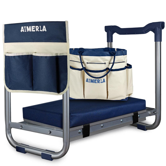 Aimerla K5 Foldable Kneeler Seat - Heavy Duty (Detachable Cloud Kneeler Pad) - Garden Stool - 2