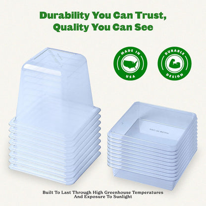Epic Gardening Reusable Germination Domes & Trays - Easy Watering Seed Starting - Gardener Friendly Plant Trays for Seedlings | UV-Treated & BPA-Free (16)