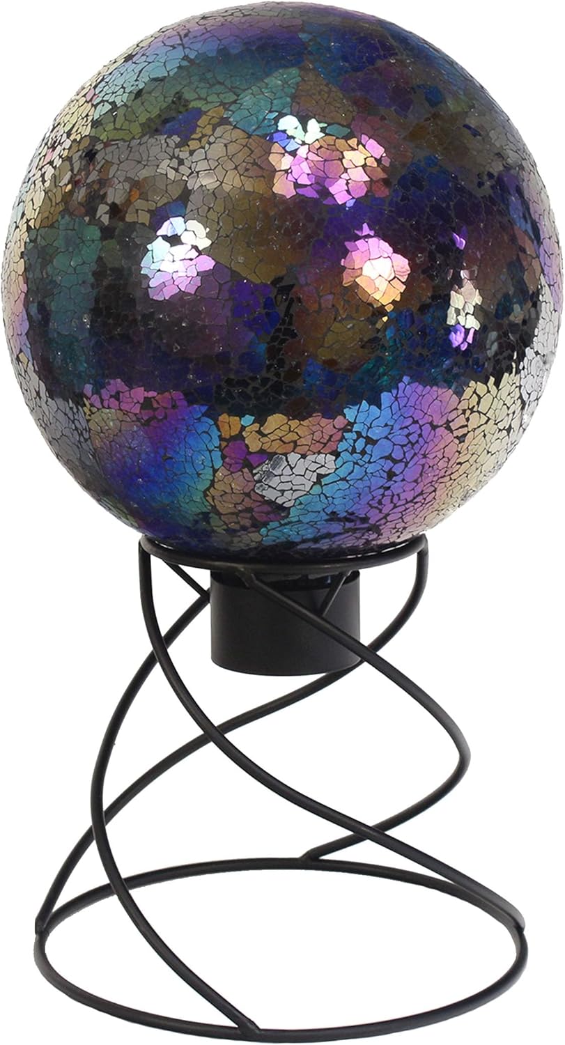 Echo Valley 8196 10-Inch Mosaic Glass Gazing Globe, Arco Iris