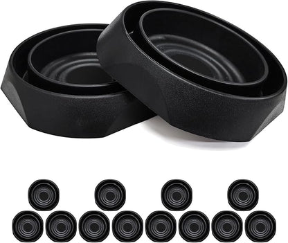 Bed Bug Interceptors Trap Detector | Bedbug Traps for Bed Legs with Anti Skid Pads (Black -12 Pcs)