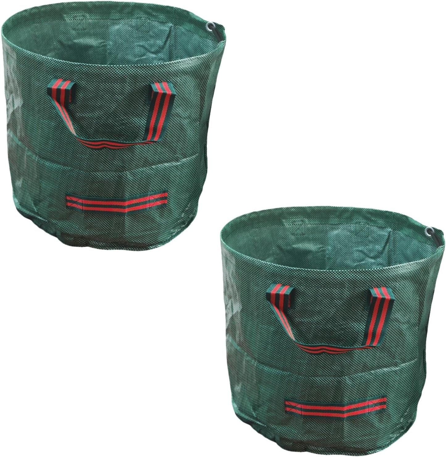 Yard Waste Bags 2 Pack 16 Gallon/72 Gallon Reusable Heavy Duty Leaf & Lawn Bags with 2 Handles for Leaves Grass Garden Debris (2x16 Gallons)