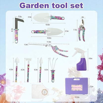 Gardening Gifts for Grandma, Mothers Day Birthday Gifts Garden Tool Set for Grandma,Gardening Kit for Women
