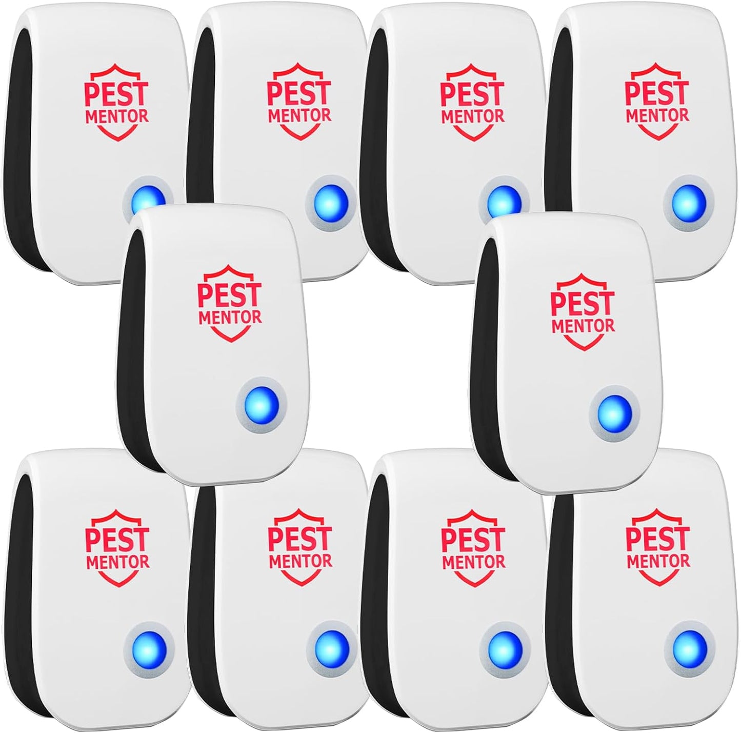 Pest Repeller Ultrasonic & Pest Repellent 10 Pack Ultrasonic Mice Repellent for Insect, Roaches, Spiders, Bugs, Mosquitoes, Pest Control for House Garage RV Hotel Mouse Repellent Pest Control Device