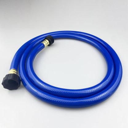 PVC Garden Hose 1/2 Inch, Flexible Water Hose with Male and Female Fittings, No Leaking, Heavy Duty, for Household, Outdoors, Lawns, Patio (5 FT, Blue, Plastic Fittings)