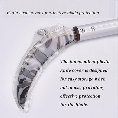 Scythe Garden Tool, Japanese Weeding Scymea, Scythe Tool, Weeding and Weed, Magnetic Handle, Durable SK5 Steel Blades, (2 Pack)