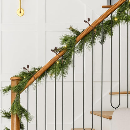 Shappy 36 Pieces Christmas Garland Banister Ties Christmas Decorative Reusable and Flexible Twist Ties for Garland, Banister Home Decoration (Brown)