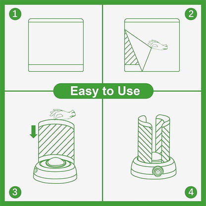 30-Pack Double-Sided Sticky Refill Cards for 360° UV Light Fly Trap – Easy-to-Replace Adhesive Sheets for Effective Insect Trapping