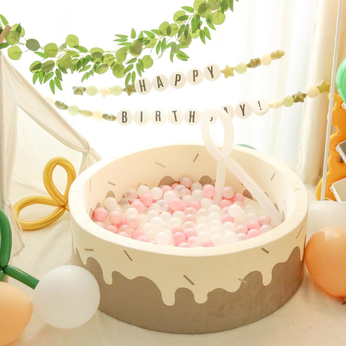 TRENDPLAY Plastic Balls for Ball Pits - Hollow Balls- Safe and Exciting Playtime - Perfect for Baby Pools, Birthday Party Decoration