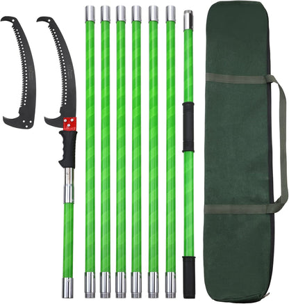 27 Feet Tree Pole Pruner Manual Branches Trimmer Tree Branch Garden Tools Loppers Hand Pole Saws Extendable Height