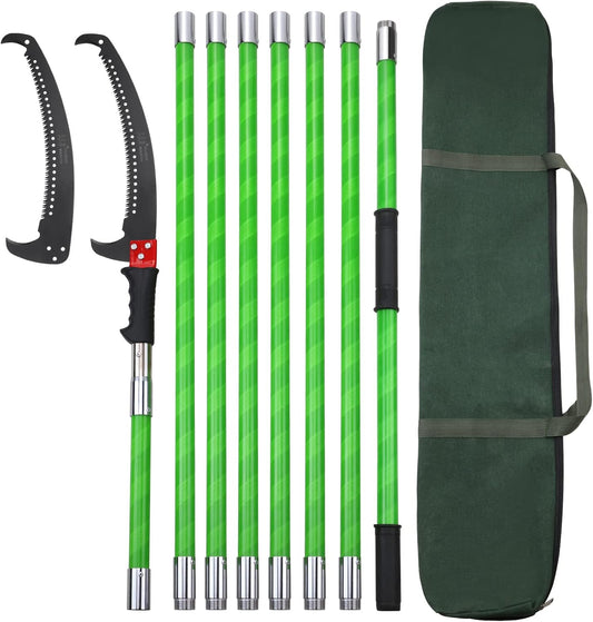 27 Feet Tree Pole Pruner Manual Branches Trimmer Tree Branch Garden Tools Loppers Hand Pole Saws Extendable Height
