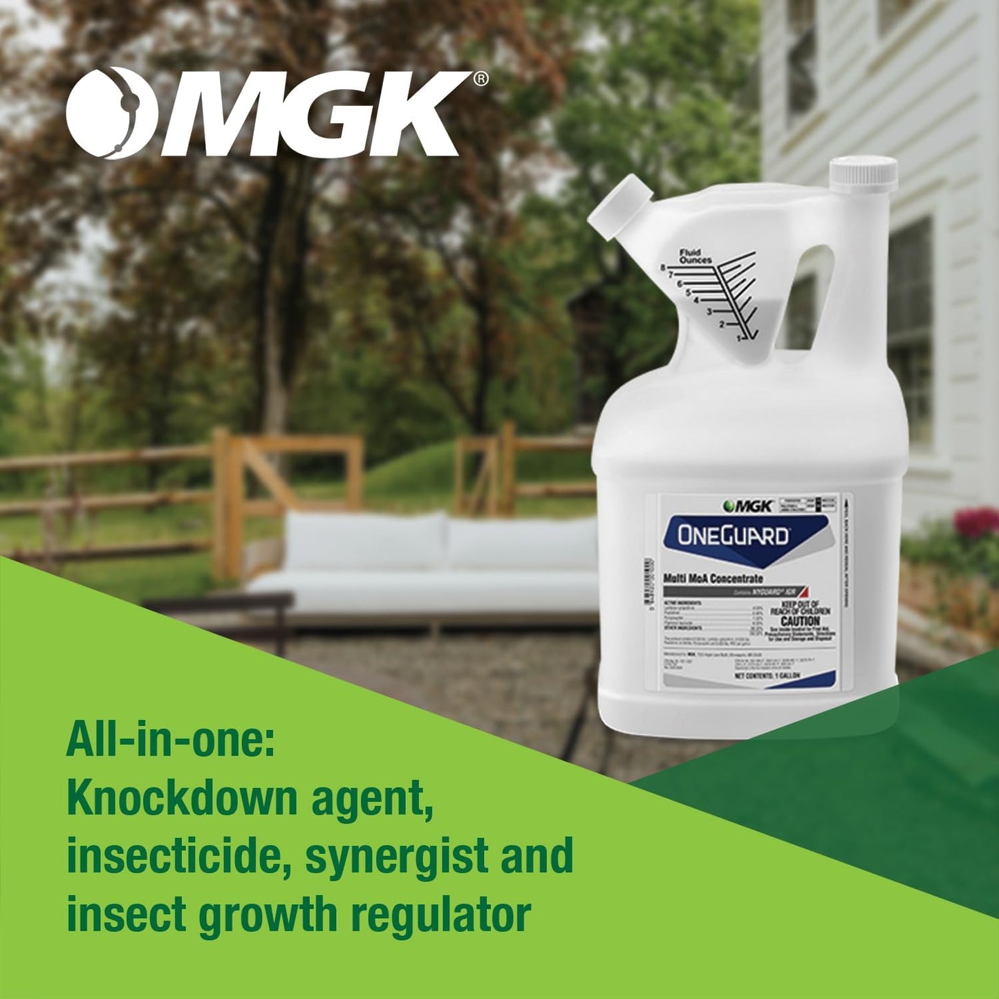 MGK OneGuard® Multi MoA Concentrate | Long-Lasting Insecticide | Professional Pest Control Product | Flea, Tick, Fly, Cockroach, Spider, Scorpion, Mosquito Concentrate | Quart