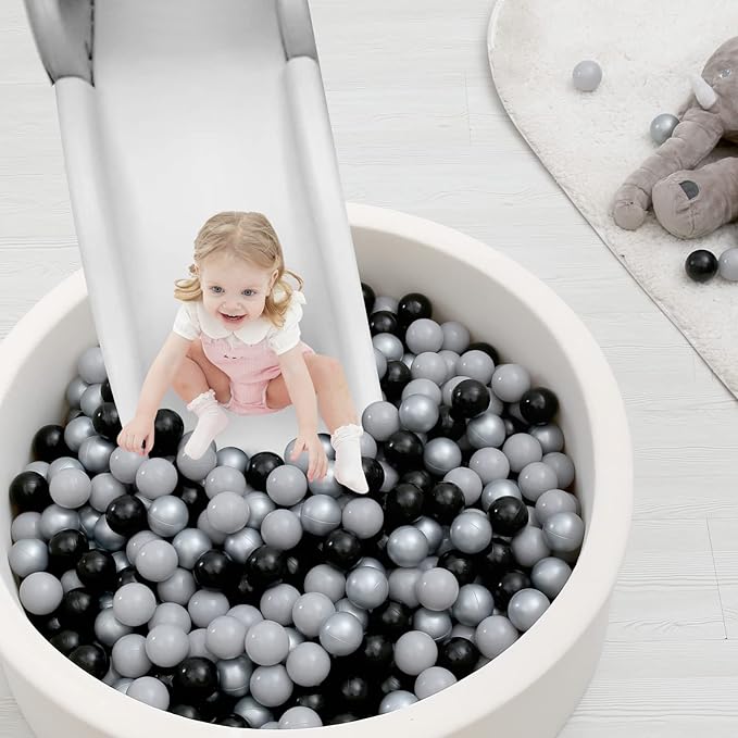 TRENDPLAY Plastic Balls for Ball Pits 2.2 Inch, Pack of 50 100 200 500 Hollow Balls, Perfect for