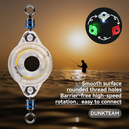LED Underwater Fishing Lures，LED Lighted Bait Flasher，Deep Drop Fishing Lures，Fish Eye Attractive Light Bait Lure Lamp 5PCS