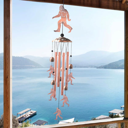 Handmade Bigfoot Wind Chime - Unique Wind Chimes for Outside Clearance, Garden Gift for Yard Decorations Outdoor, Perfect for Mom, Kids Meditation Lovers - Nursery, Patio Garden Decor
