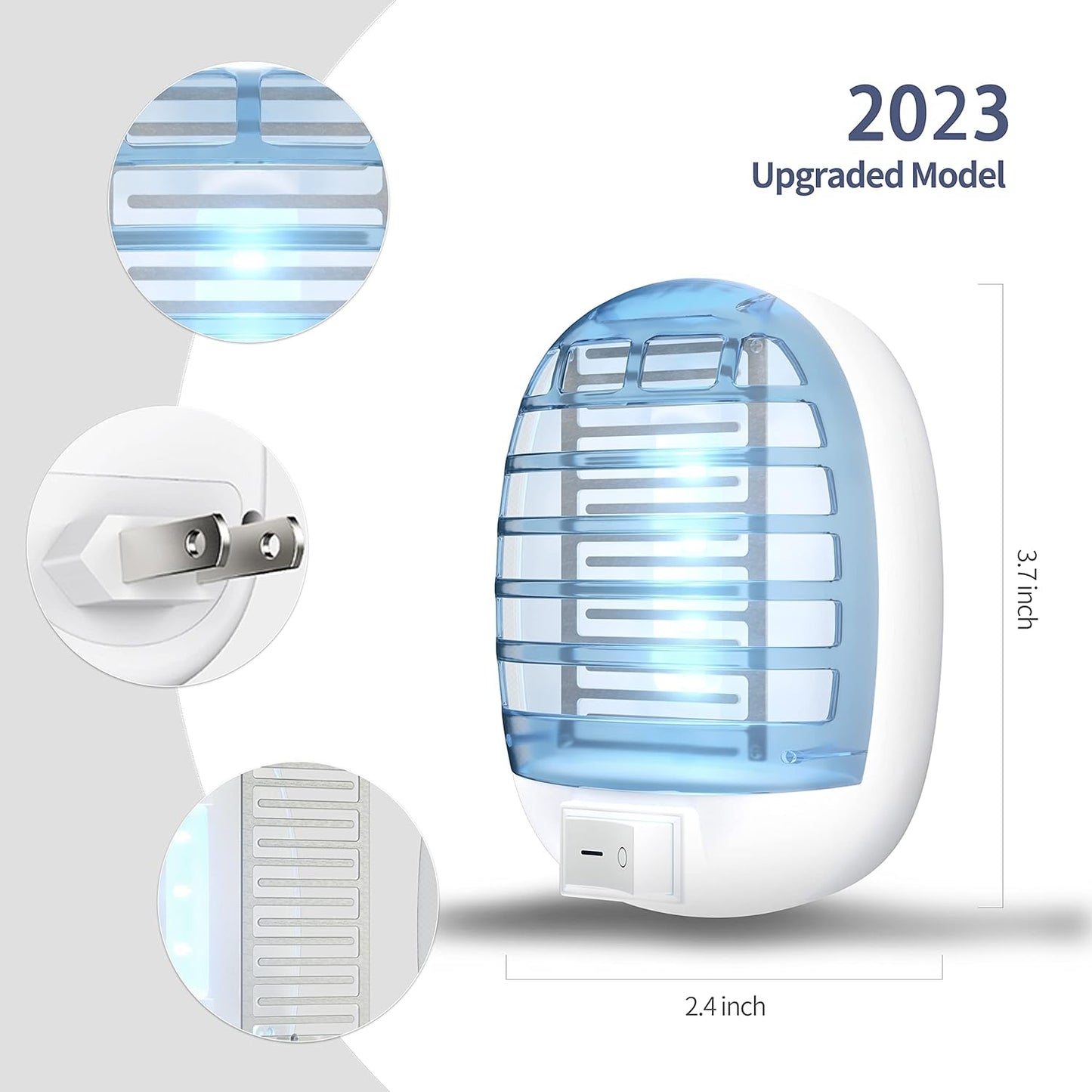 6 Packs Bug Zapper Indoor, Fly Traps for Indoors, Insect Traps for Home Mosquito Killer for Kids & Pets, Home, Kitchen, Bedroom, Baby Room, Office-2