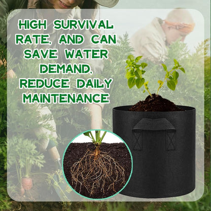 6 Pcs Lily Plant Pots for Pond, 1 Gallon Aquatic Pond Planter, Breathe Reusable Grow Bags with Handles for Aquatic Plants, Water Lily, Lotus, Potato,Onion,Flowers