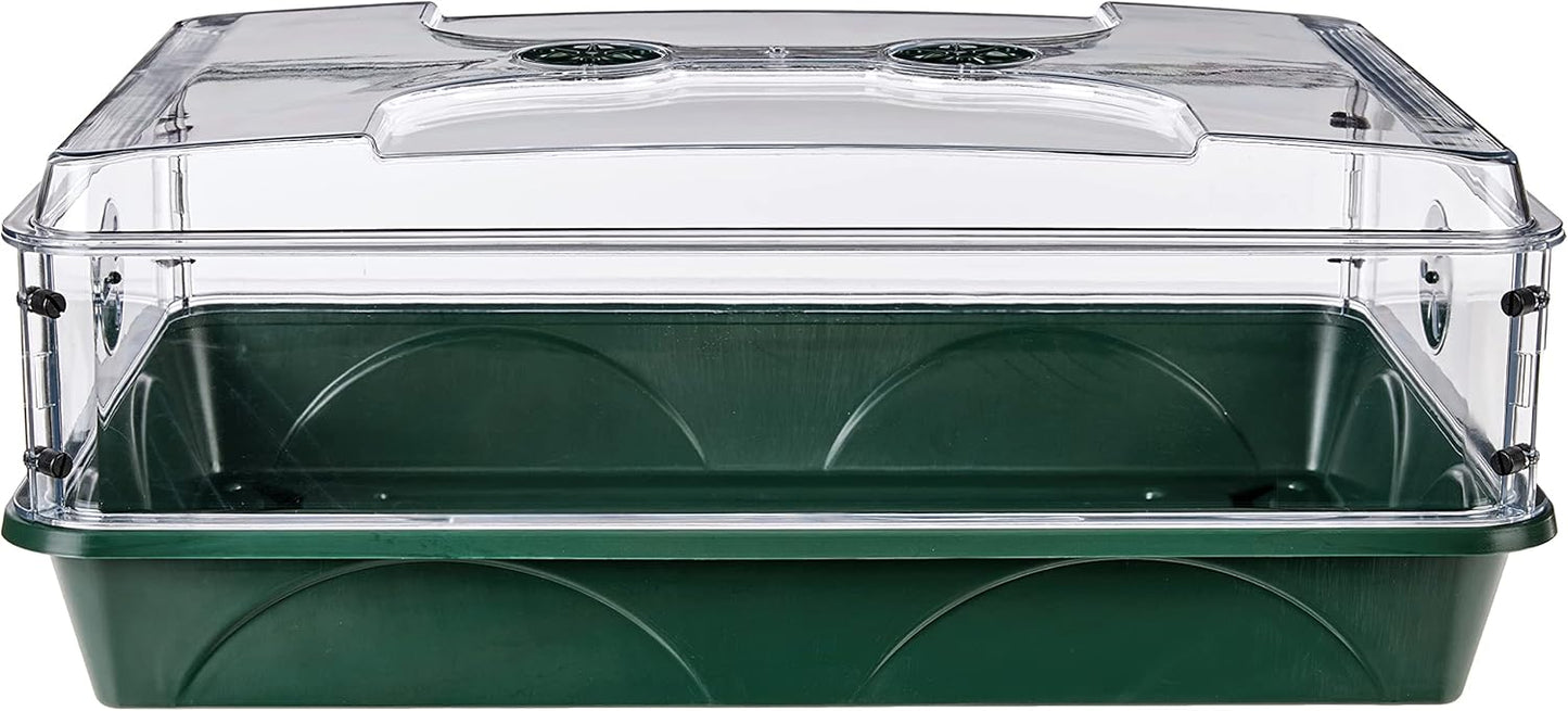 EarlyGrow 93774 Domed Propagator, 1 Height Extender, Green