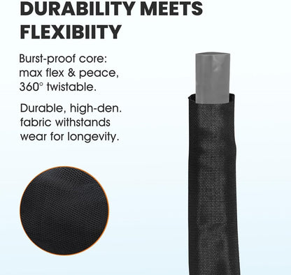 2025 Upgraded 100FT Non-Expanding Garden Hose, Lightweight, Flexible Ultra-Light Water Hose, Burst-Resistant, Lead-Free, Anti-Kink, High-Pressure