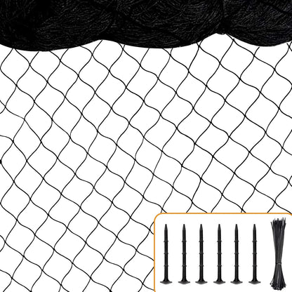 Bird Netting 50'x50' with 1" Square Mesh Bird Net Garden Nettings for Chicken Coop Roof, Poultry Netting Heavy Duty Nylon Net Aviary Nettings Deer Fence Hawk nets for Chicken Run