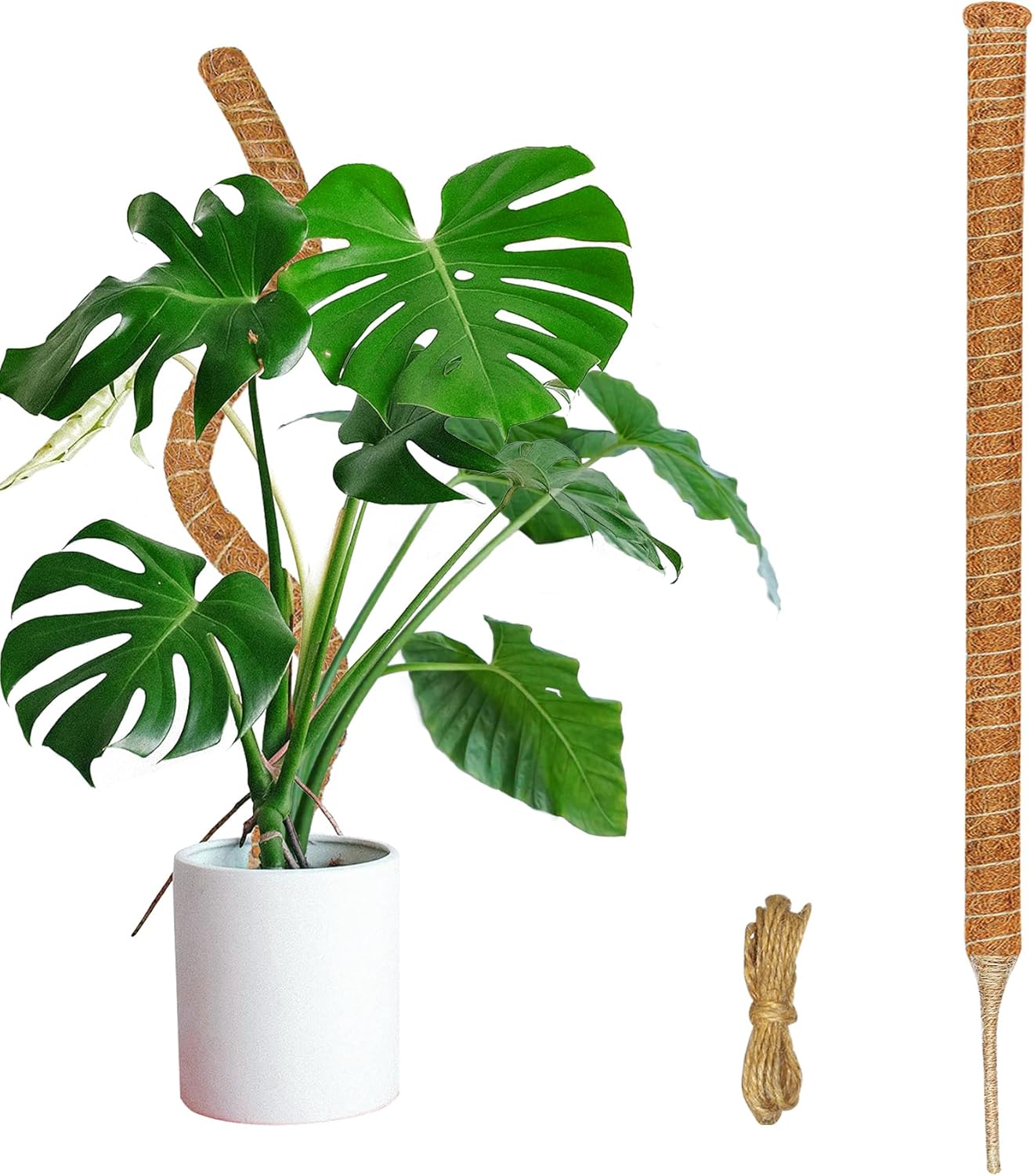 Moss Pole, 47-Inch Moss Poles for Plants Monstera,Bendable Plant Support Stakes for Climbing Plants Indoor, Garden Trellis Plant Stick for Potted Plants, Pothos Philodendron
