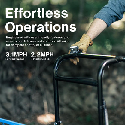 Landworks Utility Service Cart Wheelbarrow Power Wagon, Super Duty Electric 48V DC Li-Ion Battery Powered, 500 lbs Load & 1000+ lbs Hauling Capacity, Farm & Garden Dump with Modular Cargo Bed