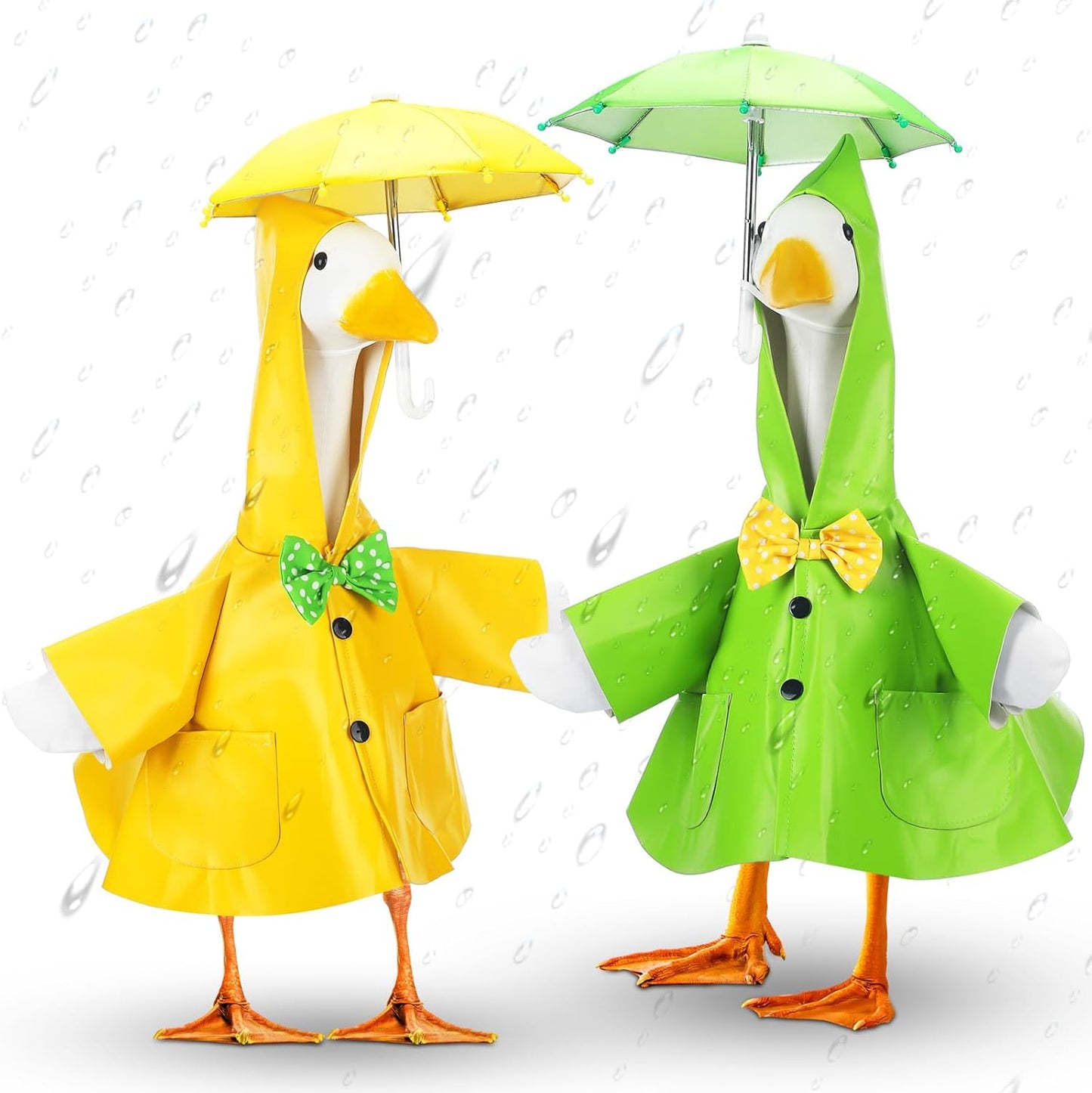 Abbylike Porch Goose Outfits Porch Yard Goose Outfits Clothes Costume Fits Large 23'' Cement for Garden Yard Statue Pathway Decorations