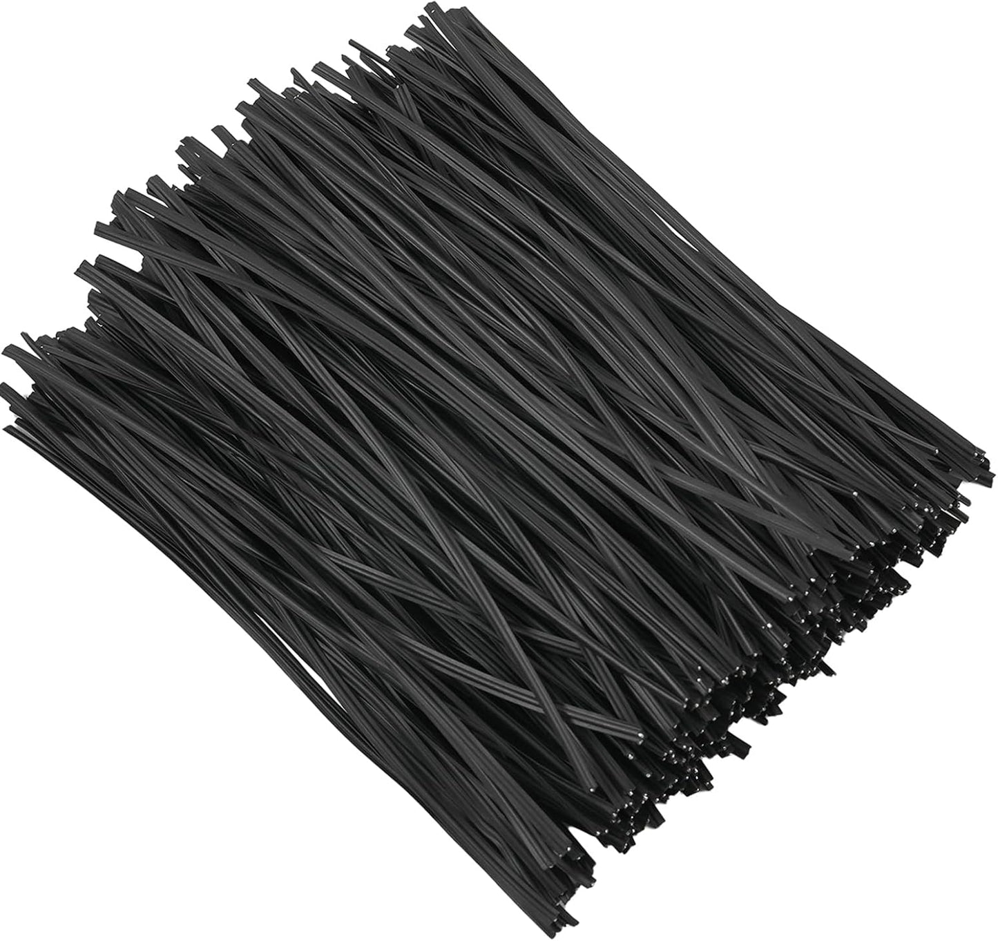 Tangyinrd 300 Pcs 6 inch Black Plastic Twist Ties, Cable Ties, for Bags, Gardening Tools