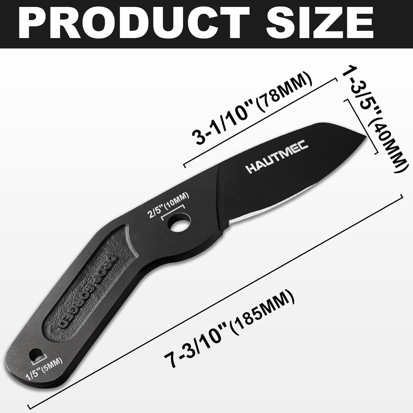 HAUTMEC Replacement Blade for Telescopic Anvil Loppers HT0149, High Carbon Steel, Low-Friction Teflon Coating, HT0460