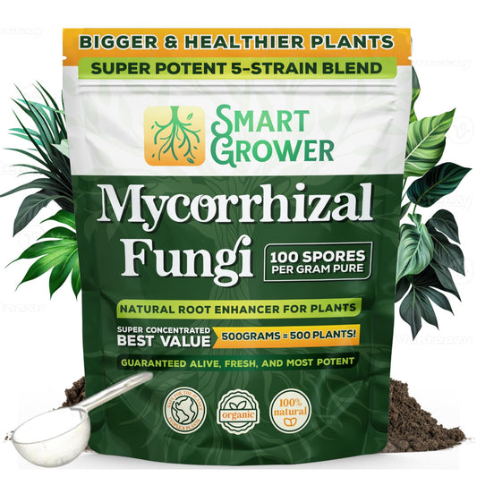 Mycorrhizal Fungi Organic Root Enhancer for Plants, Super Potent 100 Spores Per Gram, 5-Strain