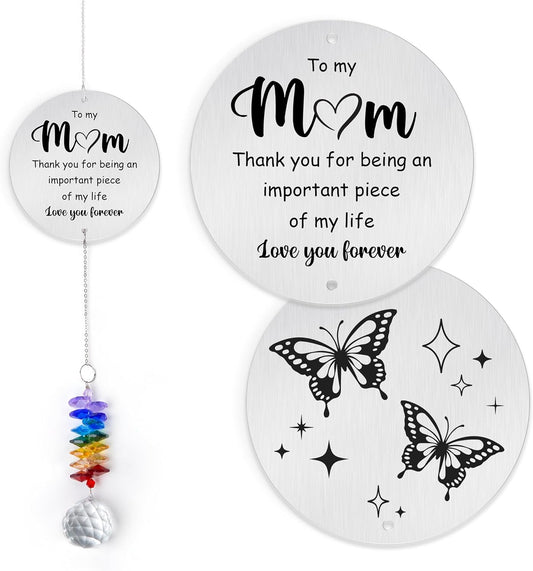 Aluminum Ornament Suncatcher - to My MOM Birthday Gift for Women - Unique Keepsake from Daughters
