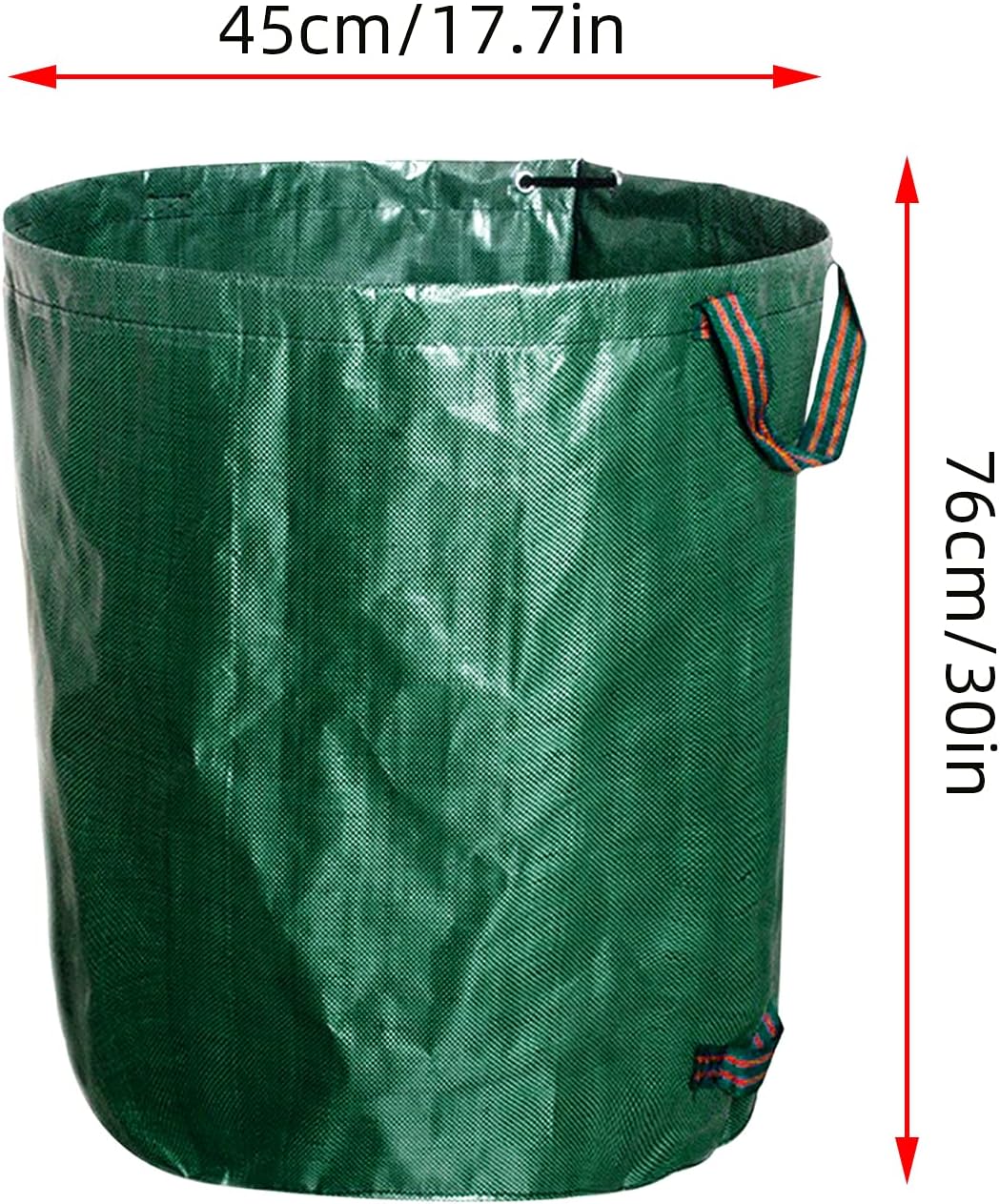 kingsea 2 Pack Reusable Garden Waste Bags,Heavy Duty Yard Waste Bag with Dual Handles,Lawn Pool Garden Leaf Bag for Collecting Leaves Grass Clippings Yard Debris (32 Gallon)