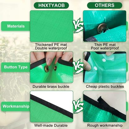 2 PCS 27 "x 27" Repotting Mat for Indoor Plant Transplanting and Mess Control Thickened Waterproof Potting Tray Foldable Succulent Potting Mat Portable Gardening Mat Green