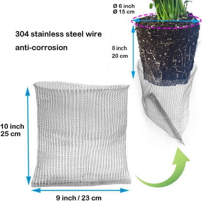 5pcs 1 Gallon Gopher and Vole Wire Baskets Protect Plants, Trees, Flowers and Bulbs from Voles, Gophers and Moles