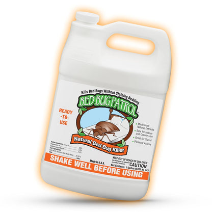 Natural Bed Bug Killer – 1 Gallon Refill (128oz) – Child & Pet Safe, Non-Toxic Spray for Home, Office, Furniture, Mattresses, Cracks & Crevices – Eco-Friendly Bed Bug Treatment