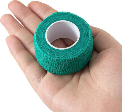 Plant Tying Tape Self-Adhesive Stretch Garden Tape for Climbing Plants, Green Floral Binding Tape Adjustable Plant Ties for Branches Flowers Tomatoes 4 Rolls 1" by 15' Each