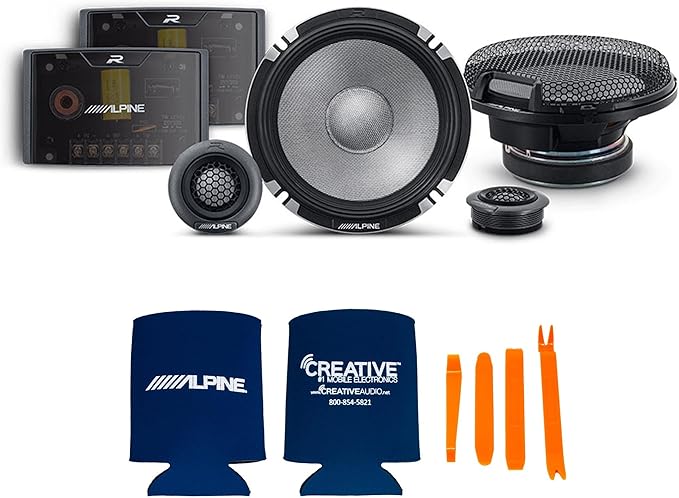 Alpine R2 Speaker Bundle -Two Pairs of R2-S652 6.5" R-Series Pro High-Resolution 2-Way Component