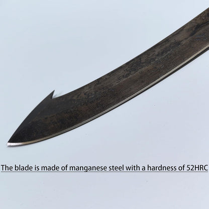 SV Handmade cast Manganese Steel Chopping Blade Sword, Full Tang, Outdoor, Hunting, Camping, Hiking, Survival, with Protective Cover, Multiple Styles to Choose from